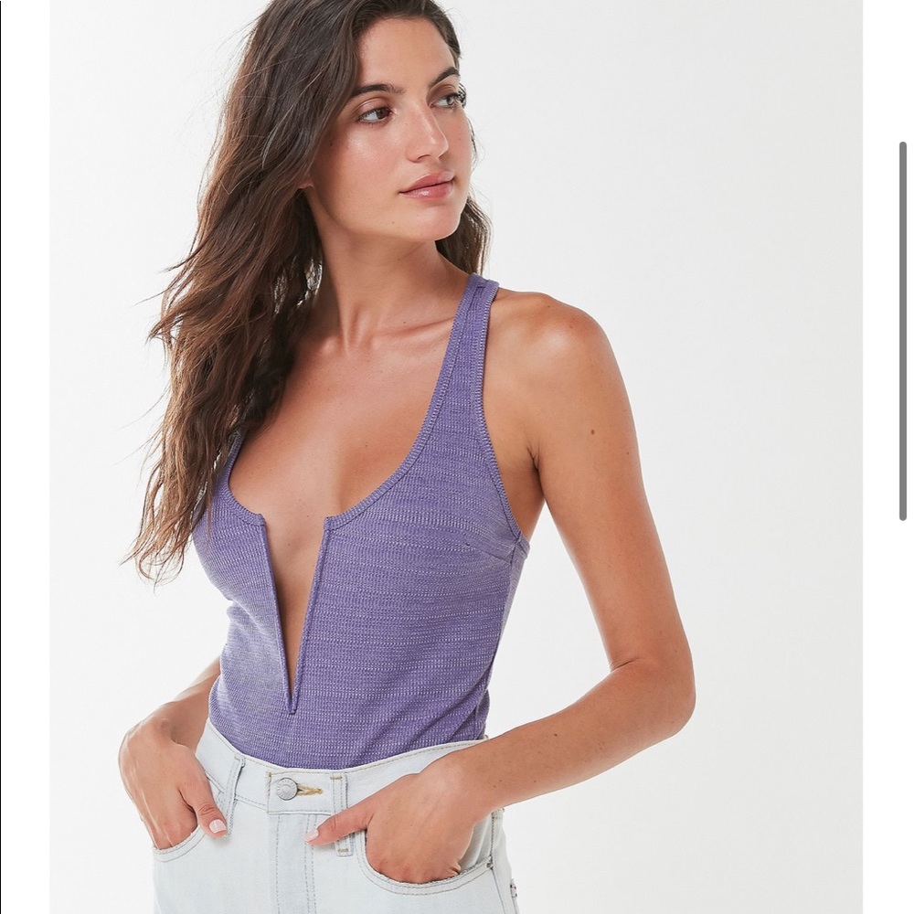 Urban Lavender Low V-neck Bodysuit